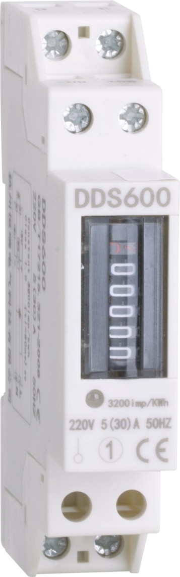 DDS600型单相导轨式电能表   1P